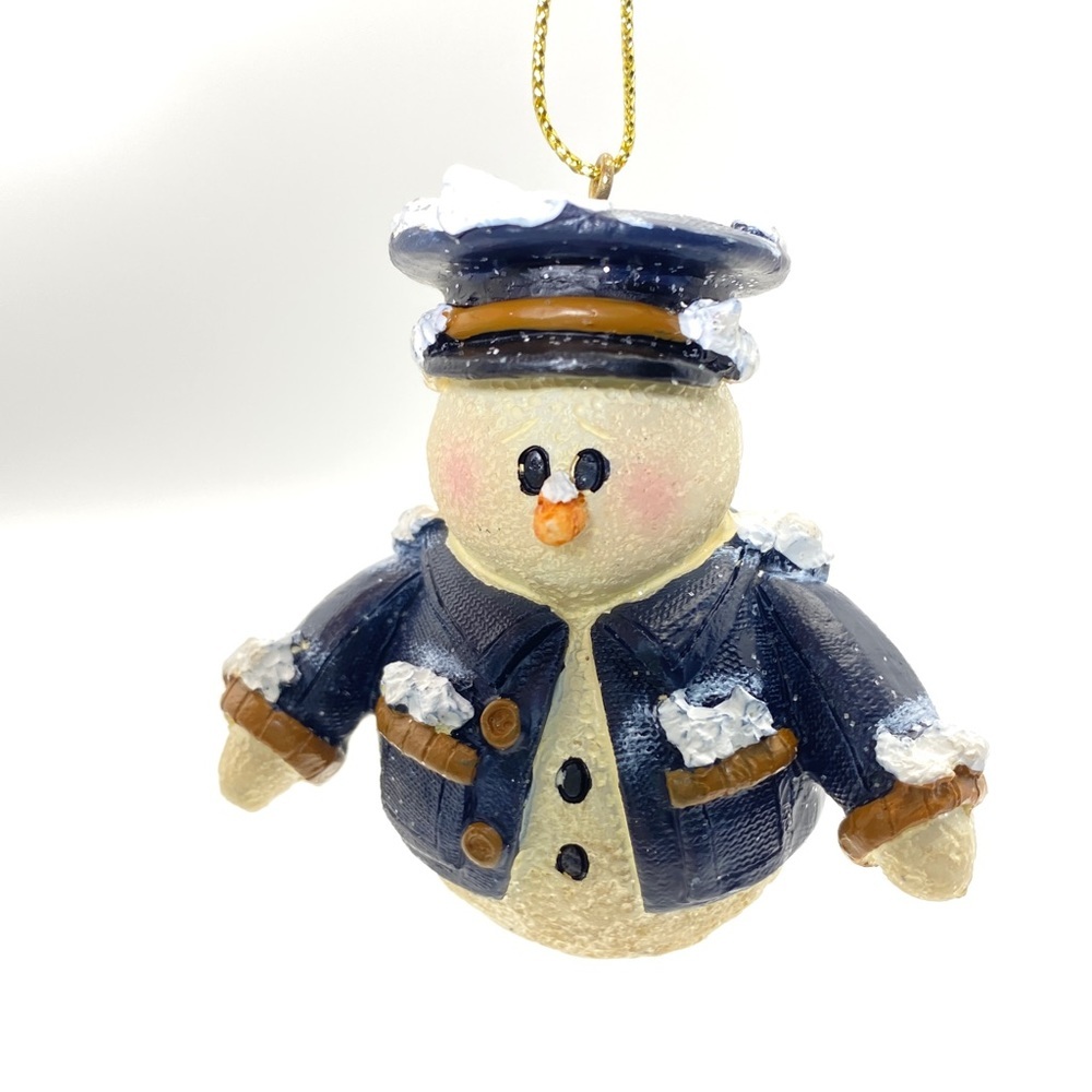 Vtg Policeman Ornament New in Box Christmas Holiday ENCORE Snowberry Cuties